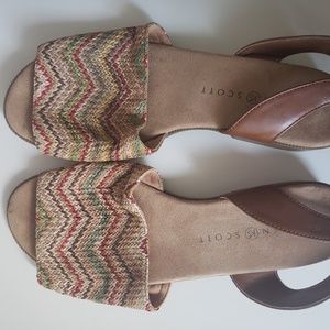 Karen Scott Multi Color Slip on Sandal